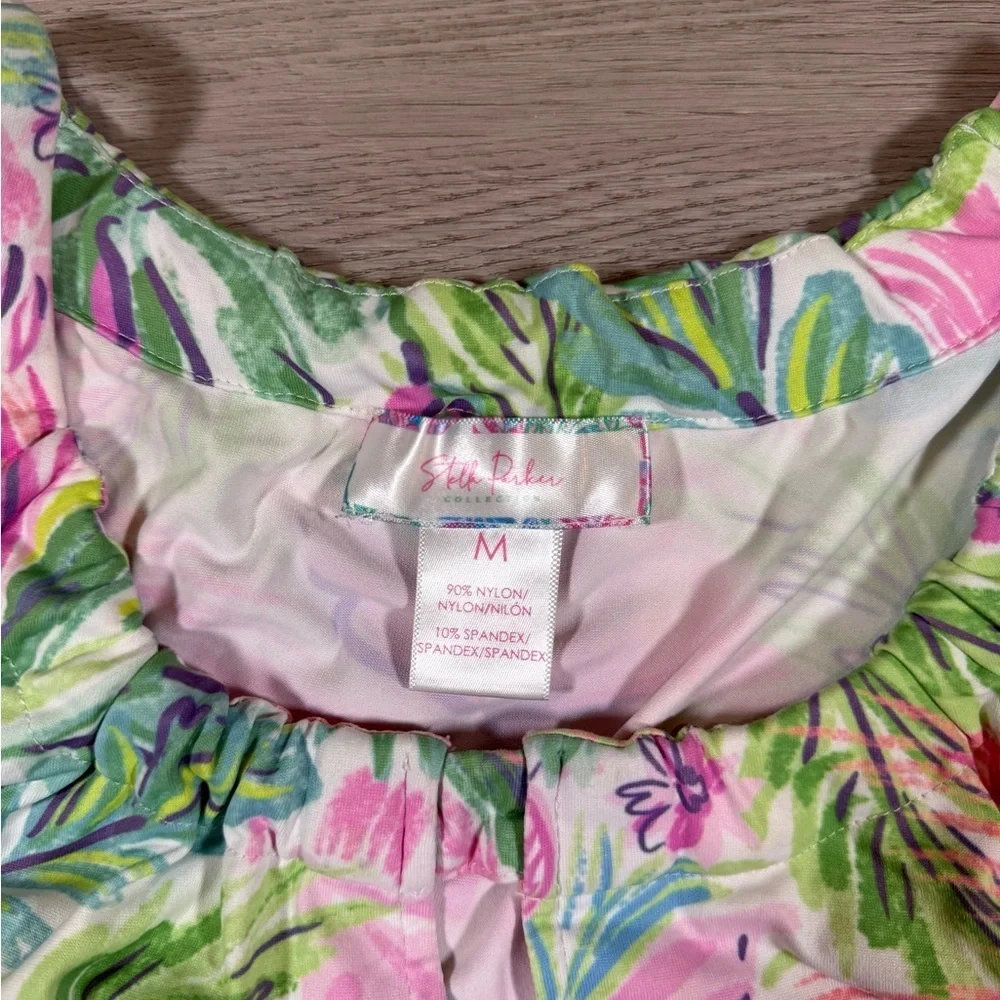 Stella Parker dress medium soft floral bright - Picture 2 of 3